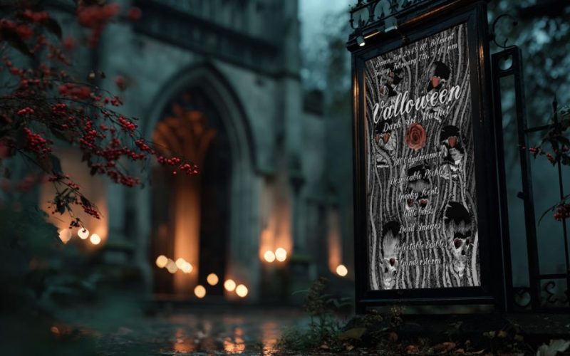 Valloween 2025 Dark Art Market Flyer